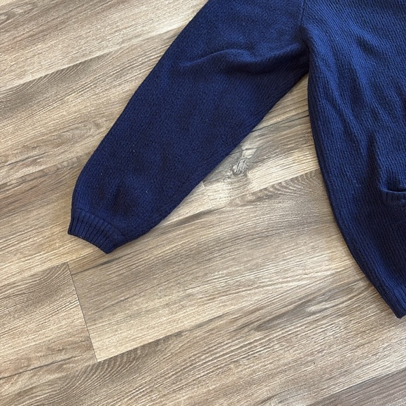 MCM Vtg Gleneagles Knitwear Co. 100% Cashmere Cardigan Navy Blue Scotland Rare - Picture 8 of 14